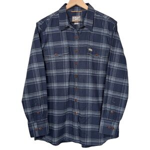 Ariat Rebar XL Flannel Durastretch Work Shirt Blue Plaid